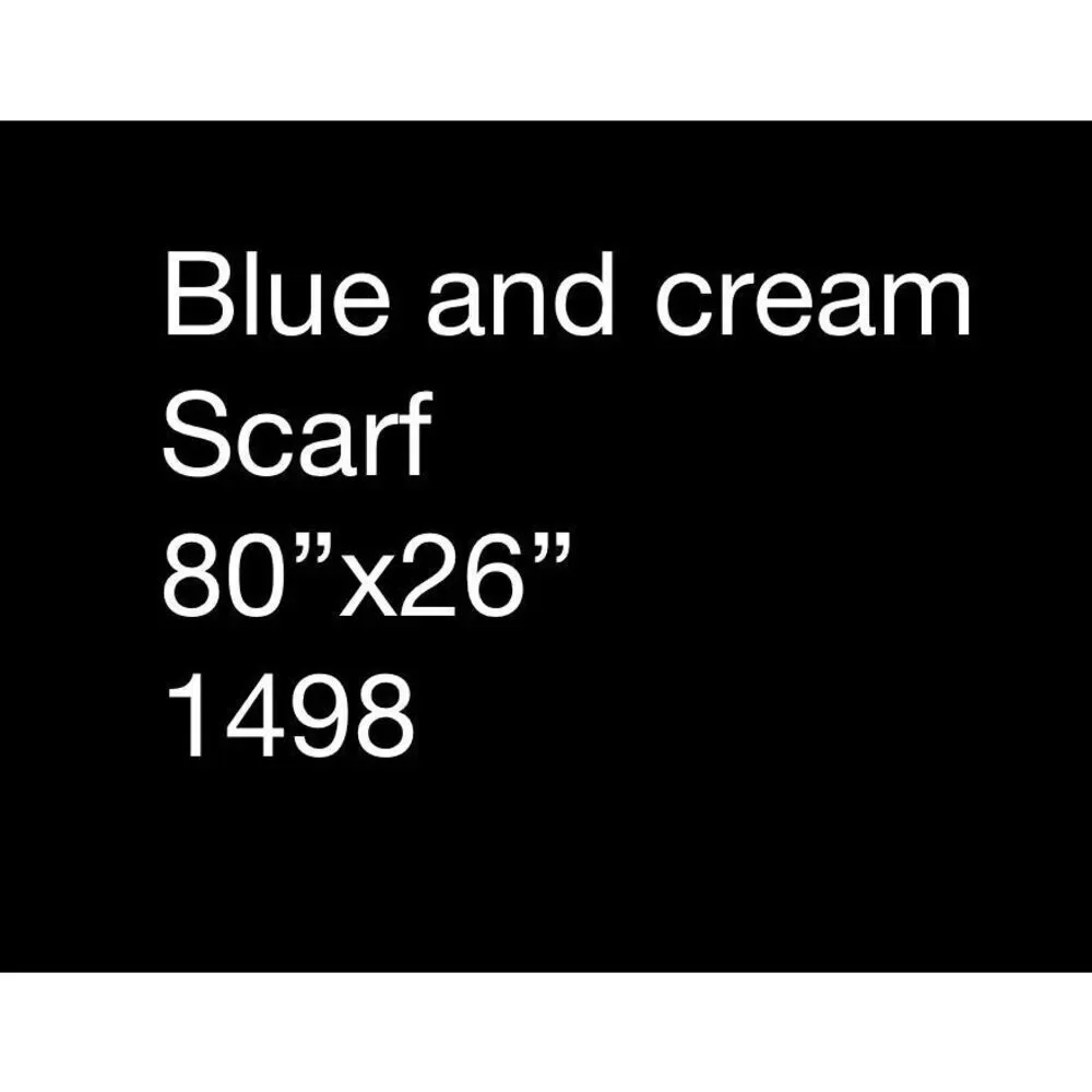 Gap blue and cream scarf
